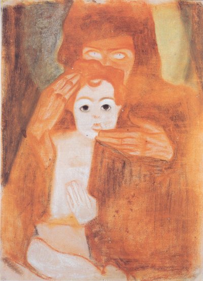 Madone et enfant - Egon Schiele